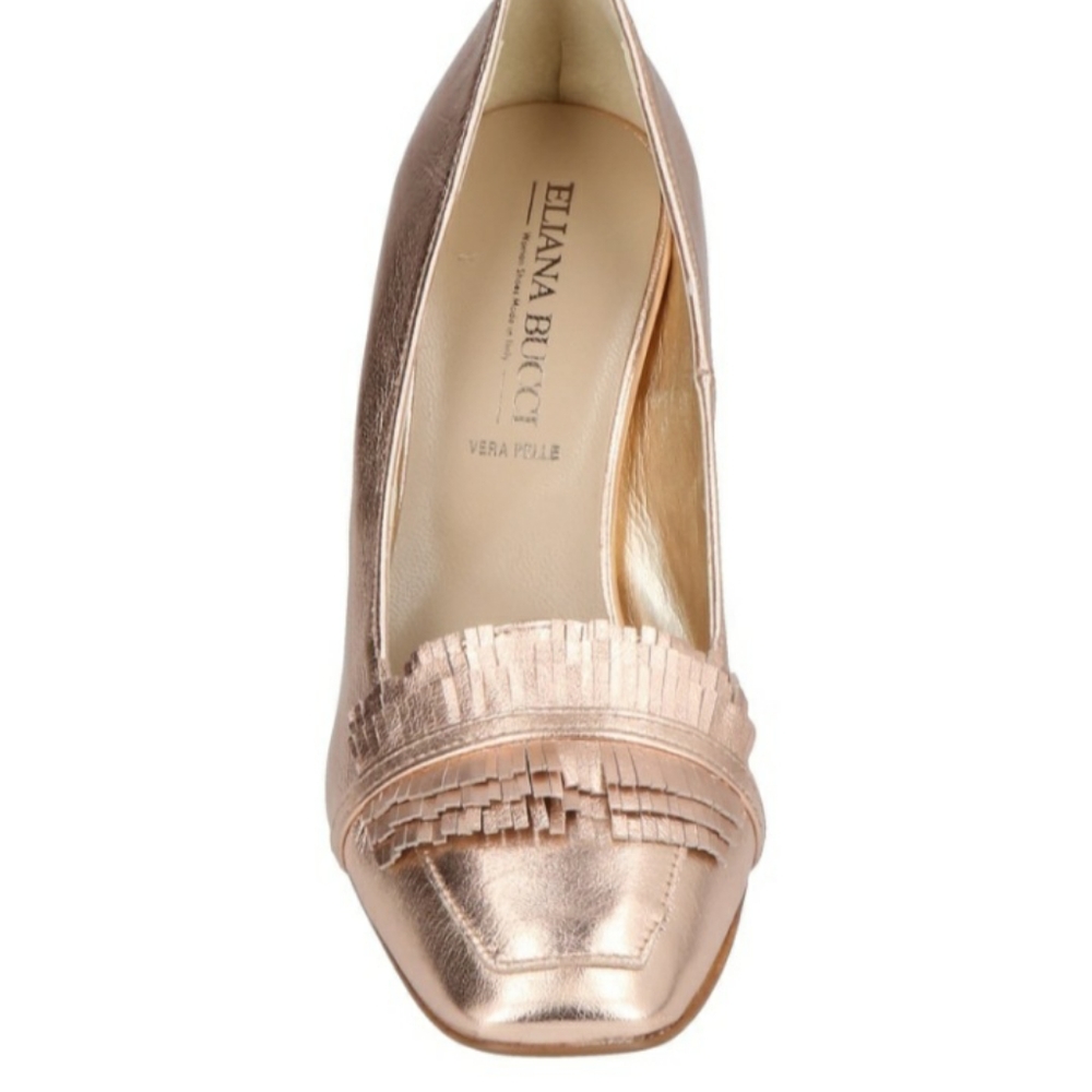Copper fringe Eliana Bucci pumps